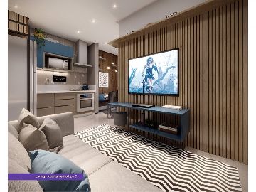LIVING APARTAMENTO TIPO 40m