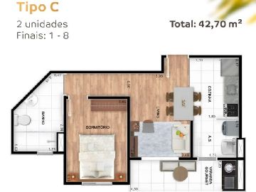 42,70m ( APTO)