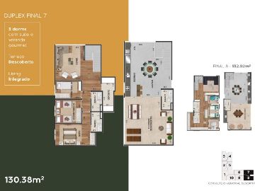Duplex 3D/Suite 130,38m