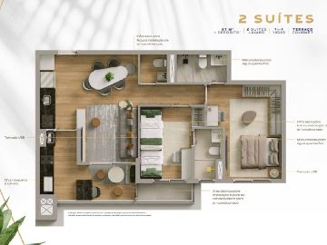 67m 02 Suites/Lavabo