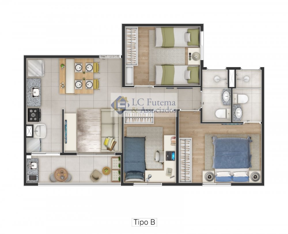 61m(03 Dorms/Suite)