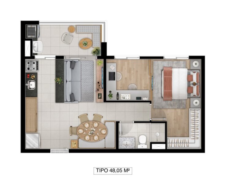 48 m ( 02 Dorms)