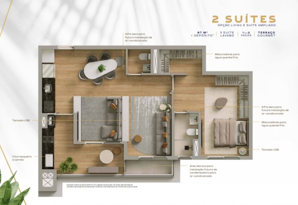 67m 02 Suites/Lavabo(LIVING)