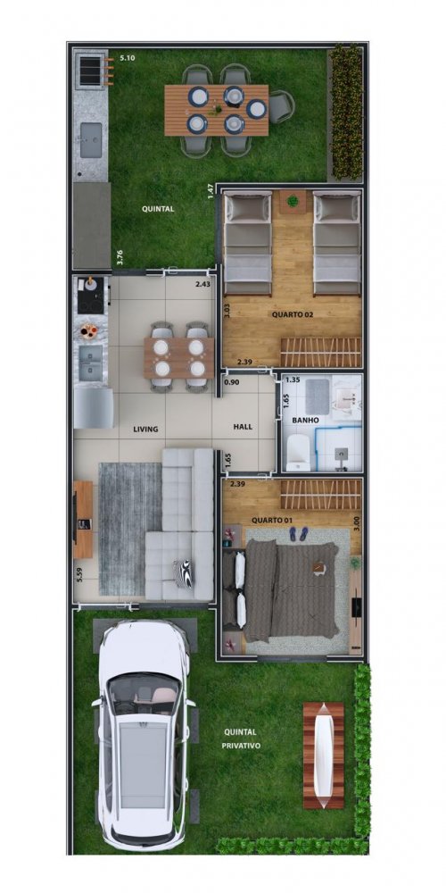 CASA 36,09m (QUINTAL PADR�O)