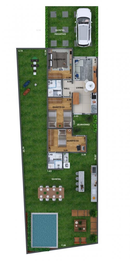 CASA 47,77m 03 DORMS