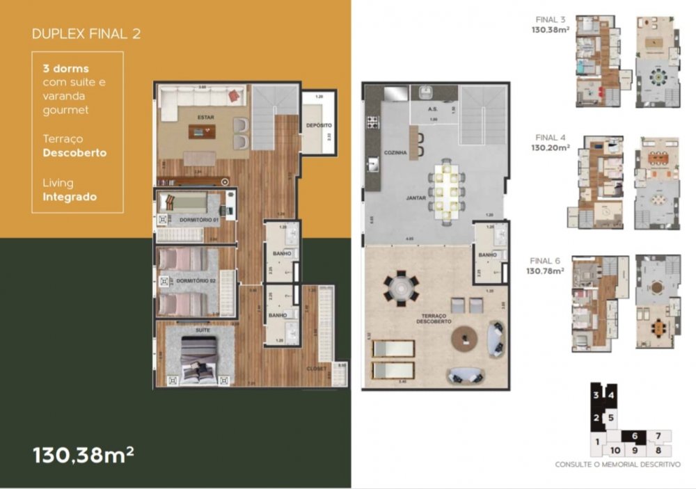 Duplex 3D/Suite 130,38m