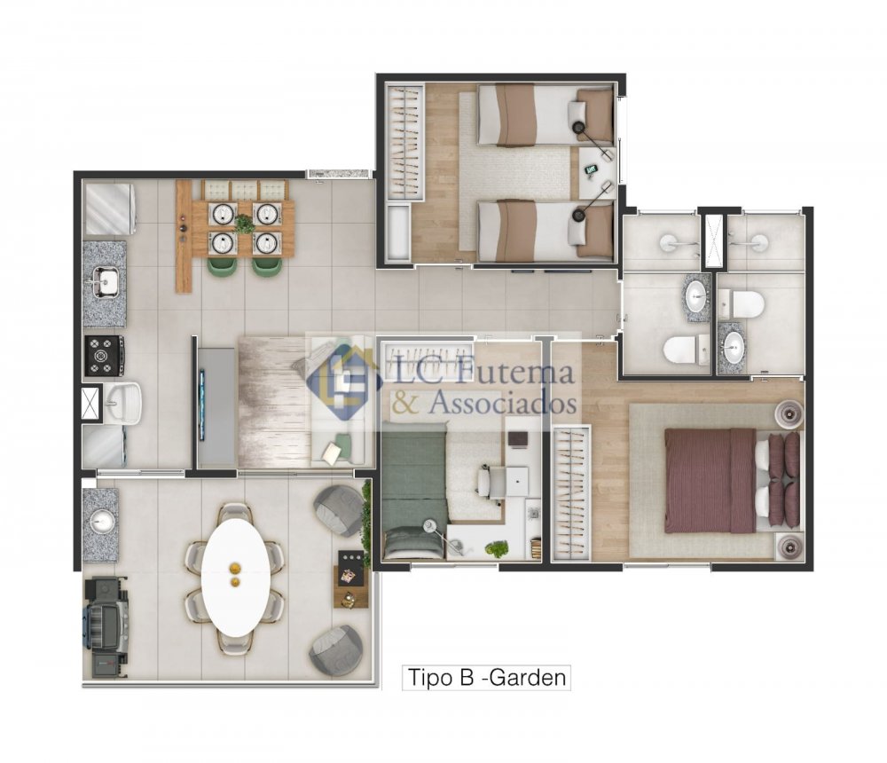 67m (03 Dorms/Suite)Gardem