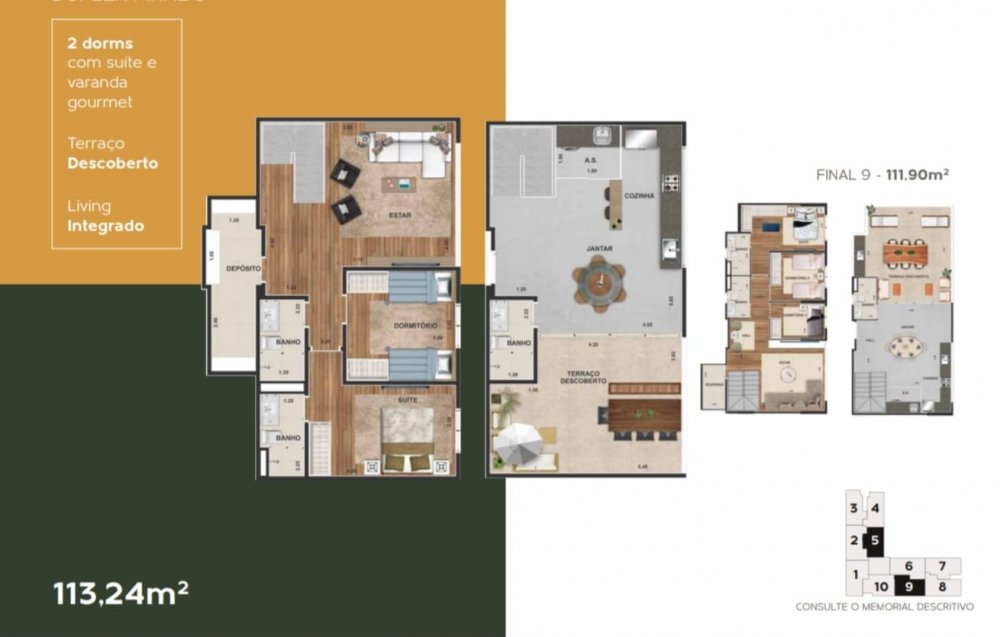 Duplex 2D/Suite 113,24m