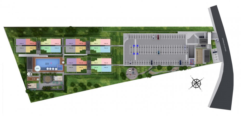 IMPLANTA��O/ESTACIONAMENTO