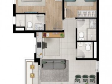 65 m(02 Dorms/Suite + Home)